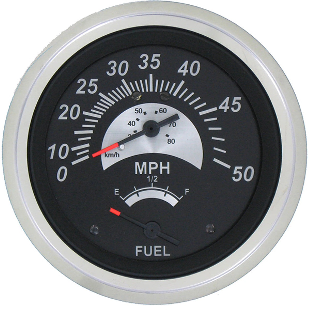 Sierra 69073FP Black Sterling Speedometer/Fuel Gauge