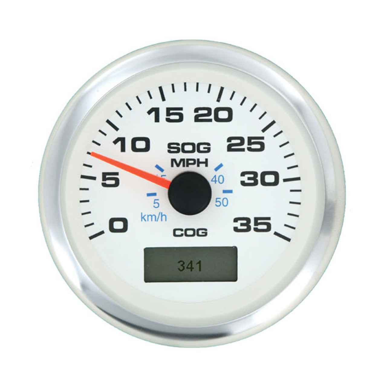 Sierra 781-625-035P White Premier Pro Speedometer