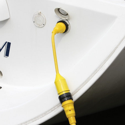 Marinco Pigtail Shore Power Adapter 50A Boat to 30A Dock