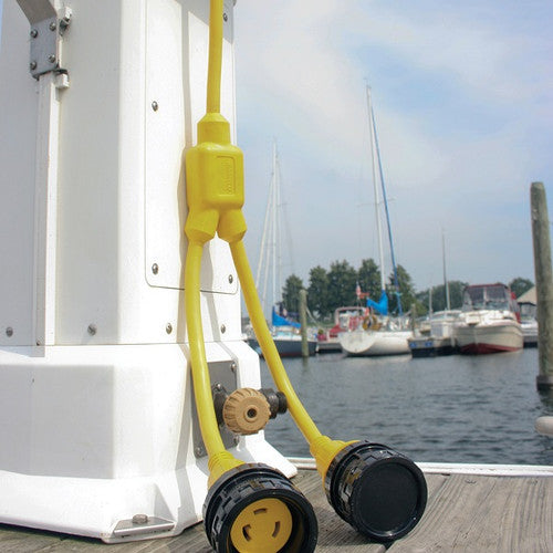 Marinco Y Shore Power Adapter 50A Boat Connector to 50A Dock