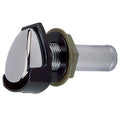 Perko Chrome Gas Tank Vent with Black Plastic Splash Shield