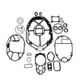 Yamaha 6CE-W0001-20-00 Lower Unit Gasket Kit