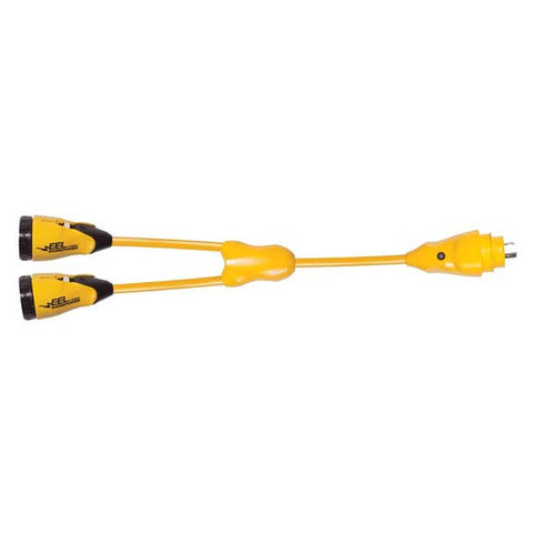 Marinco's EEL Y Shore Power Adapter 30 A Dock to 2-30A Boat