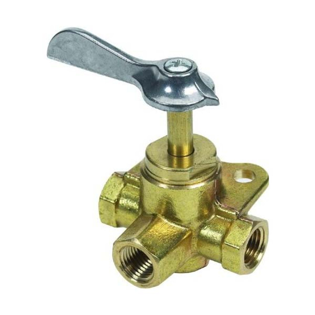 Moeller Brass 1/4" FNPT 3-Way Valve