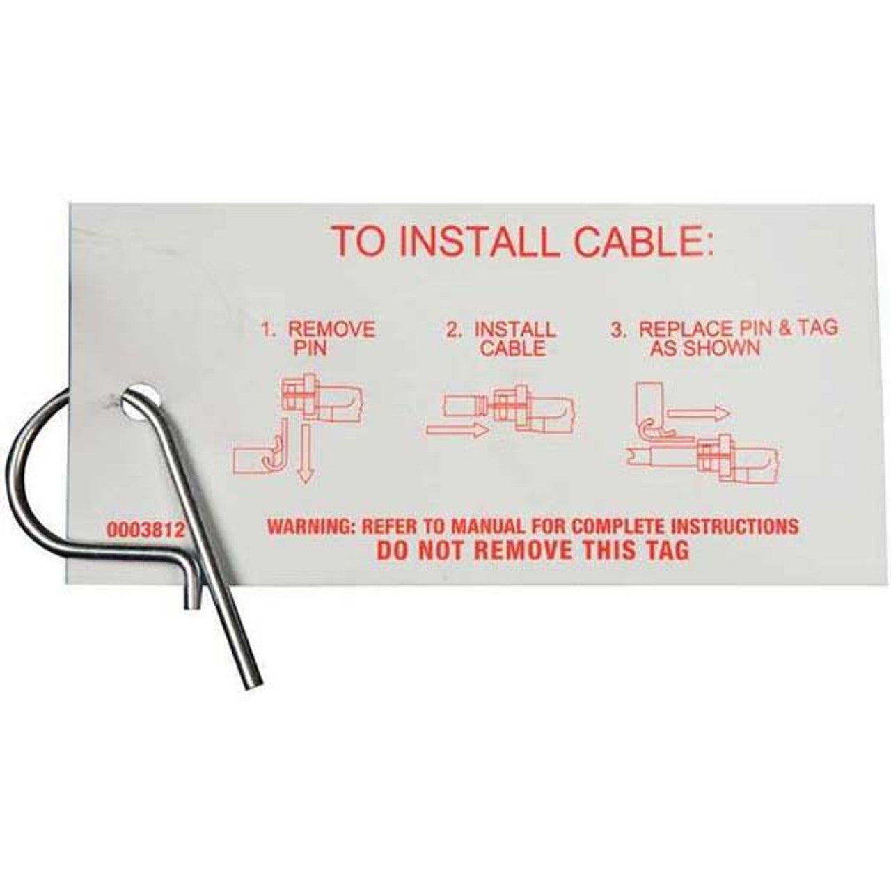 Teleflex Hitch Pin & Tag for Safe-T QC Helms